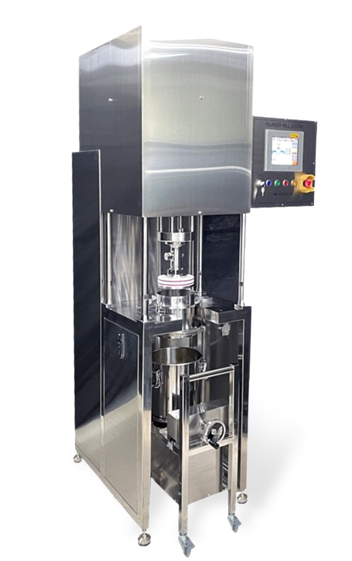 Step 3: Crushing material that have swelled during the refining
                    process to make the particle at the required size